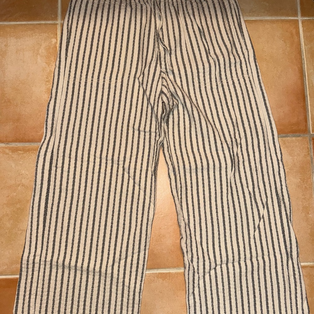 American Eagle Outfitters Striped Pants - Black and Cream
